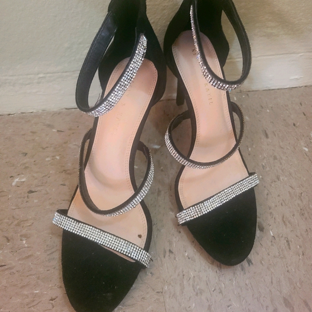 high heel open toe dress shoe